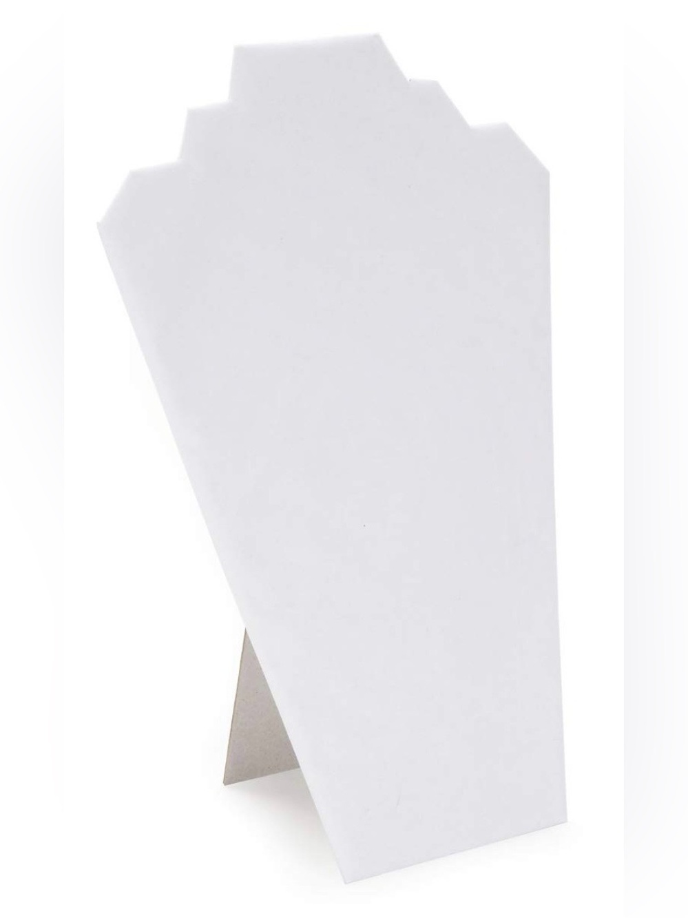 Darice White Velvet Jewelry Necklace Easel Display Stand, 12.5”,NWT